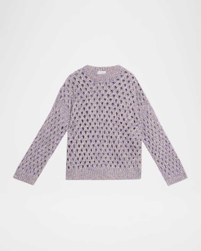 Sparkling Cashmere Mohair Crewneck Sweat